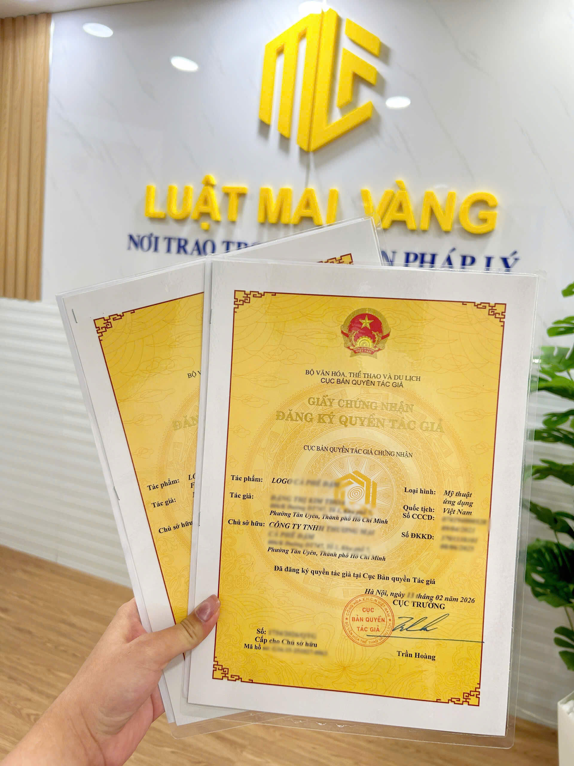 Giấy chứng nhận quyền tác giả