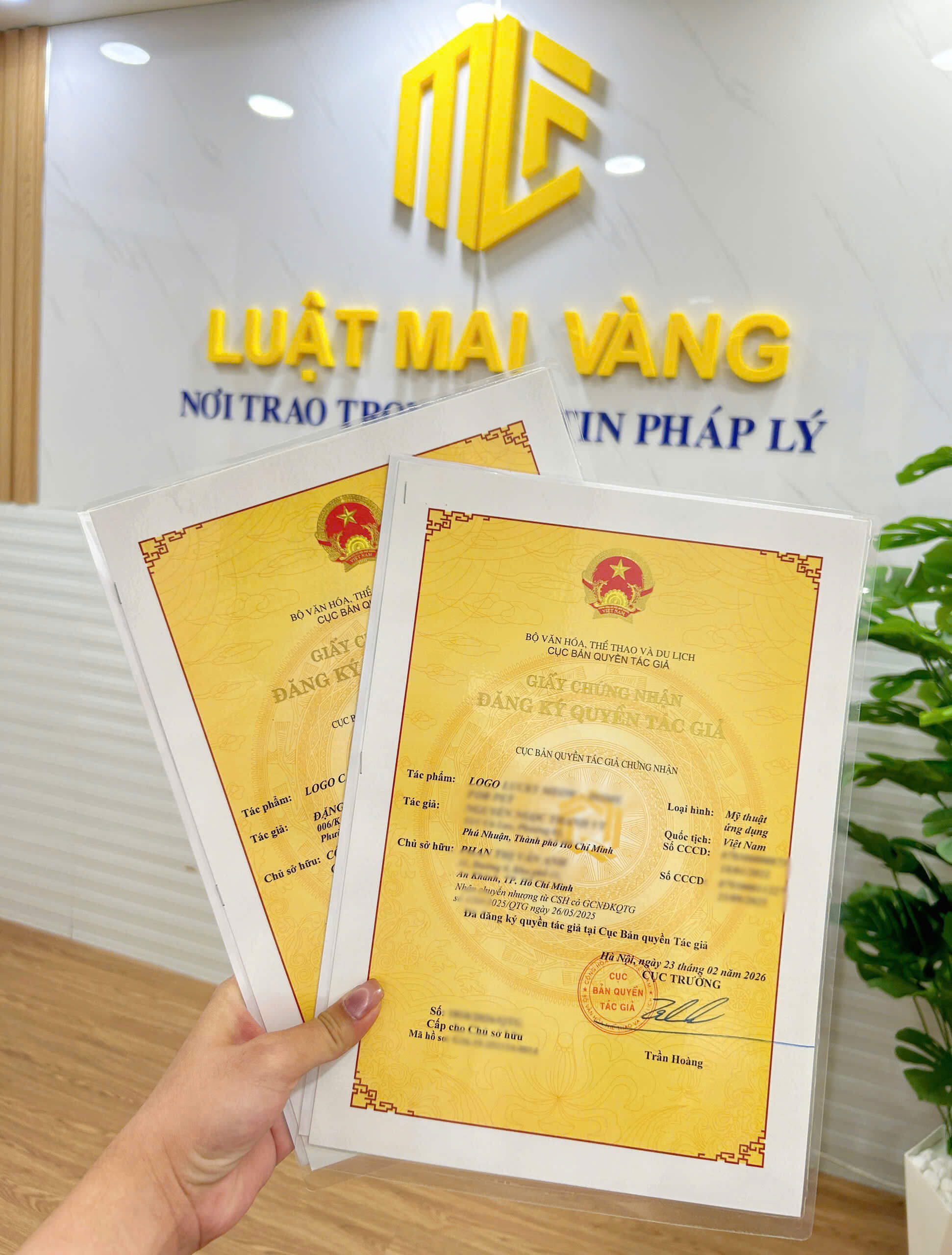 Giấy chứng nhận quyền tác giả