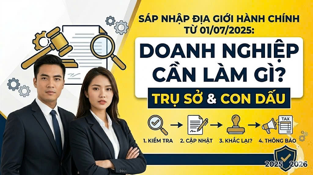 Sáp nhập địa giới hành chính từ Doanh nghiệp cần làm gì với Trụ sở và Con dấu