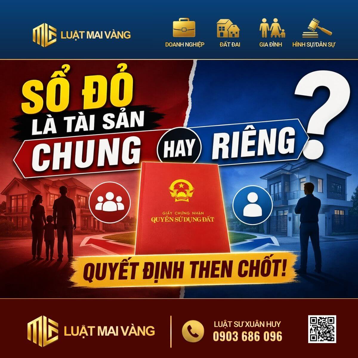 Sổ đỏ là tài sản chung hay riêng? Quyết định then chốt Sổ đỏ là tài sản chung hay riêng? Quyết định then chốt