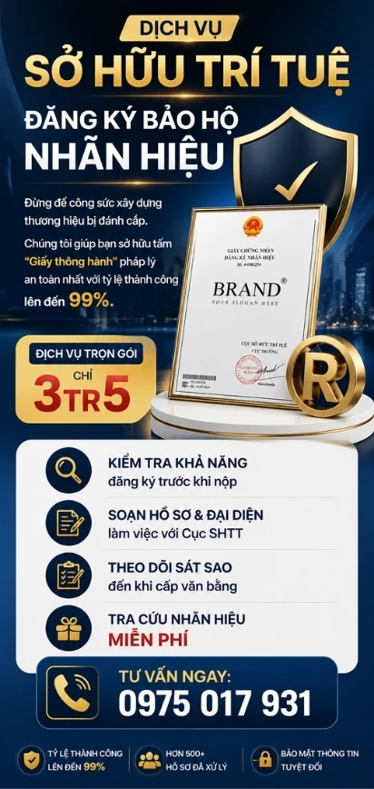 dịch vụ sở hữu trí tuệ đăng ký nhãn hiệu