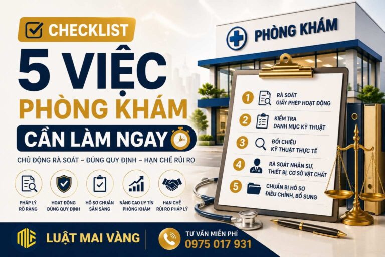 Checklist việc phòng khám cần làm ngay