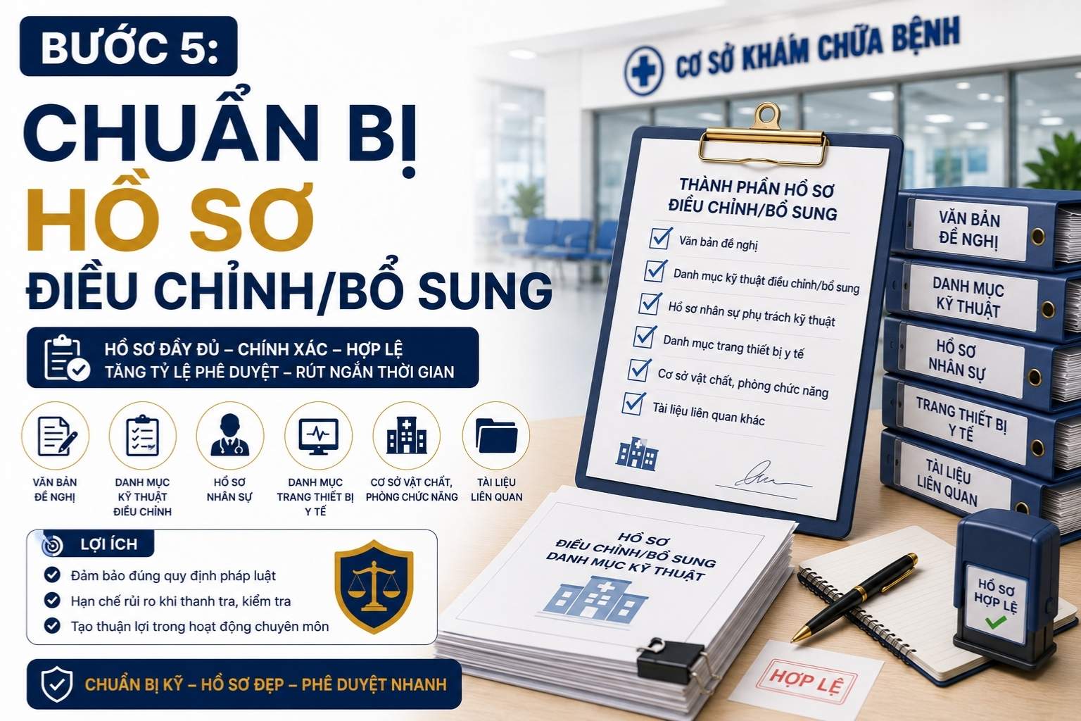 Chuẩn bị hồ sơ điều chỉnh:bổ sung