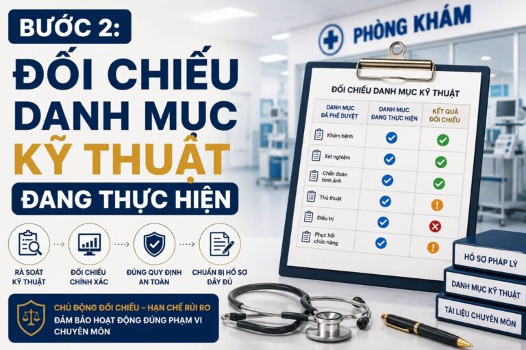 Đối chiếu danh mục kỹ thuật đang thực hiện