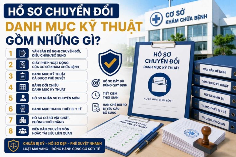 Hồ sơ chuyển đổi danh mục kỹ thuật gồm những gì