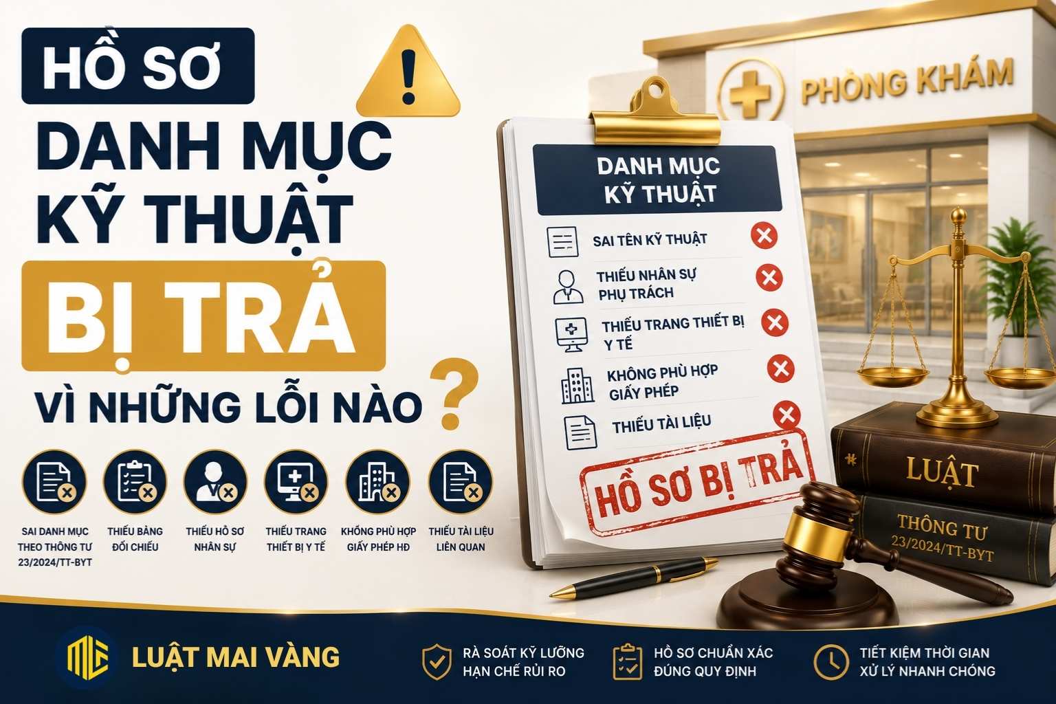 Hồ sơ danh mục kỹ thuật bị trả vì những lỗi nào?