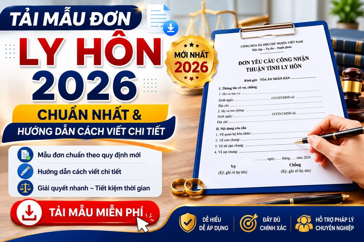 tải mẫu đơn ly hôn