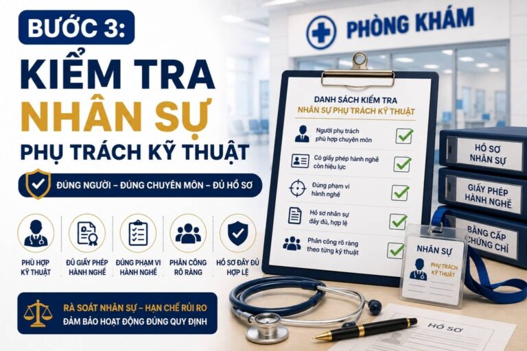 Kiểm tra nhân sự phụ trách kỹ thuật