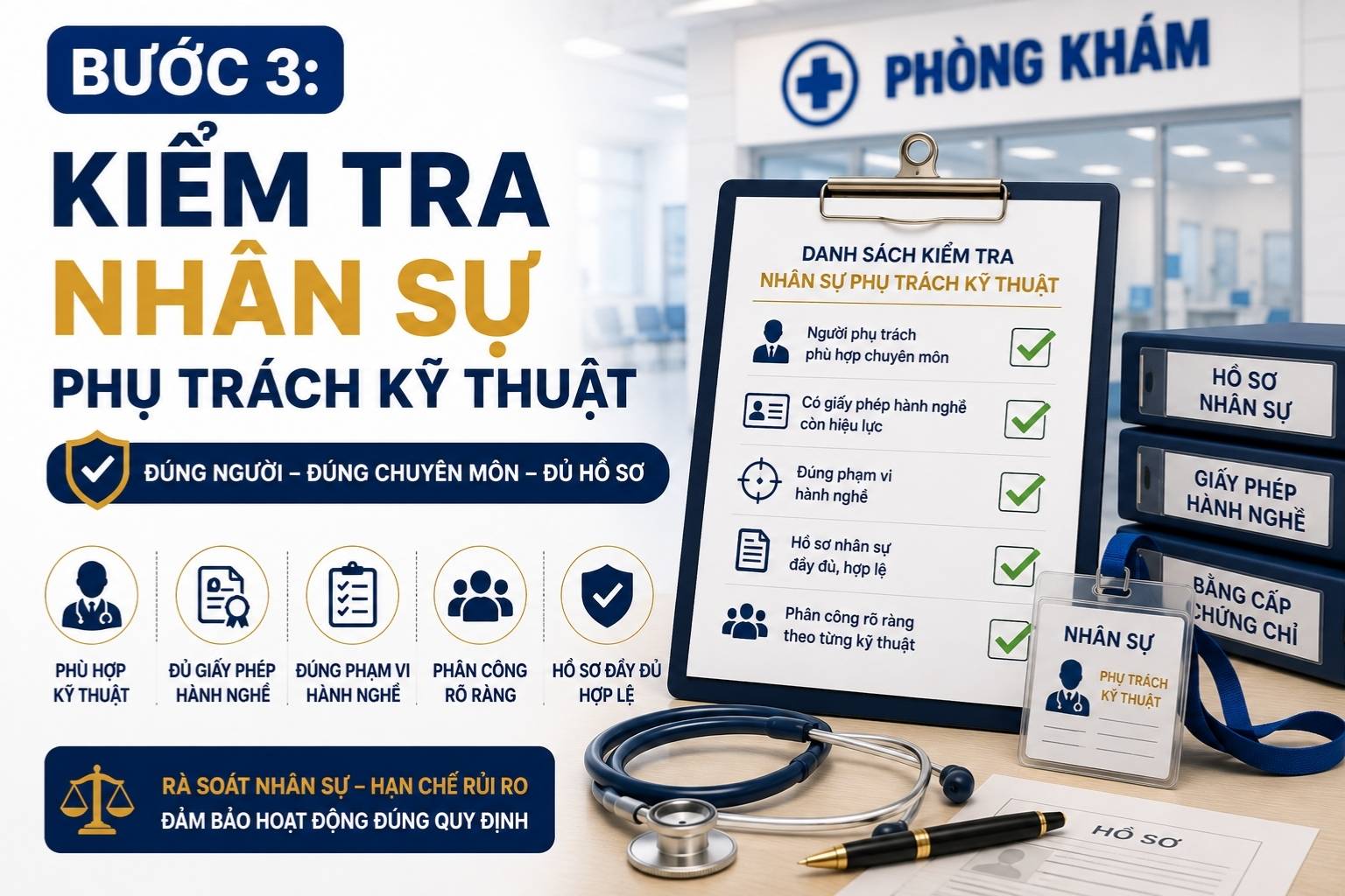 Kiểm tra nhân sự phụ trách kỹ thuật
