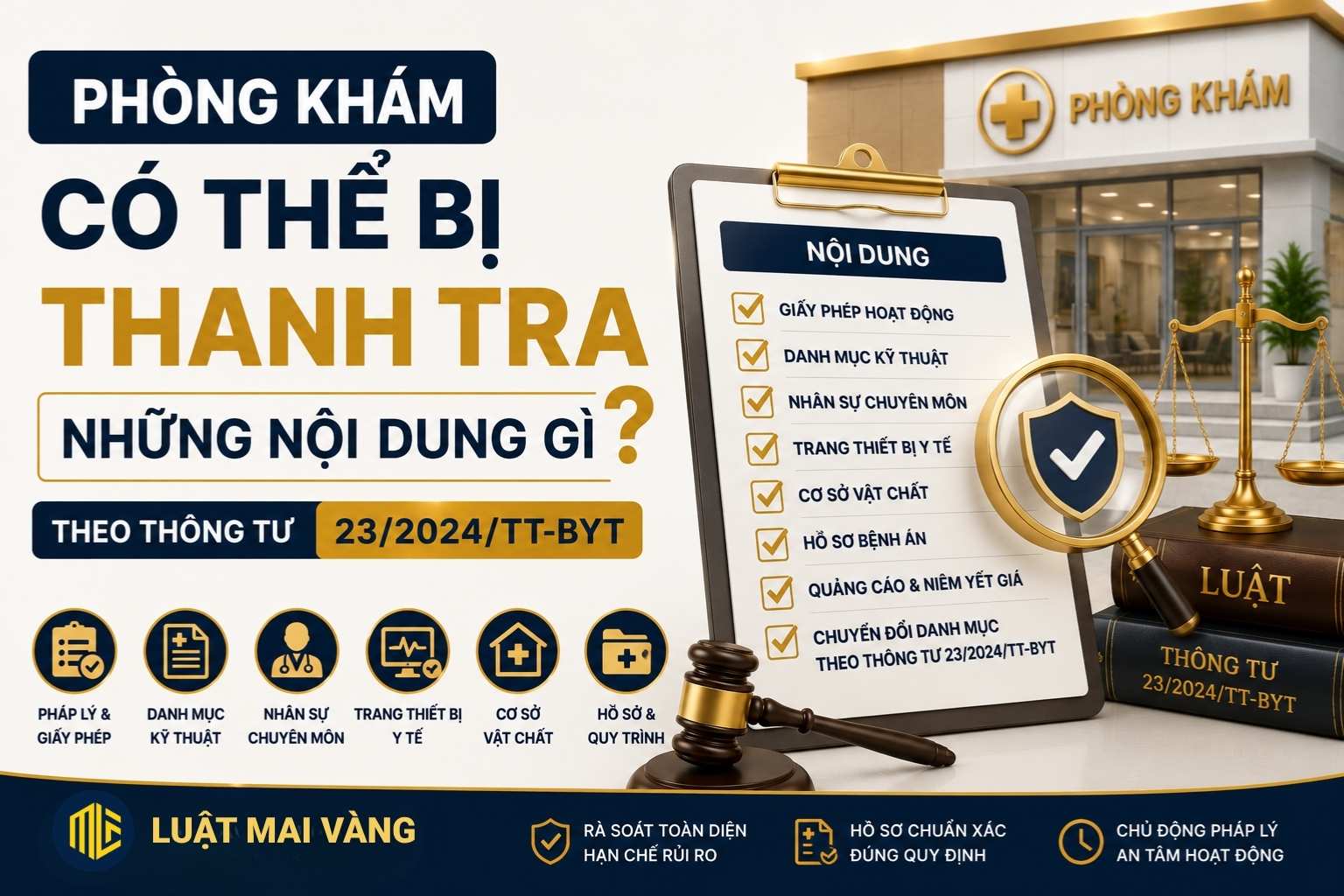 Phòng khám có thể bị thanh tra những nội dung gì theo Thông tư ::TT BYT