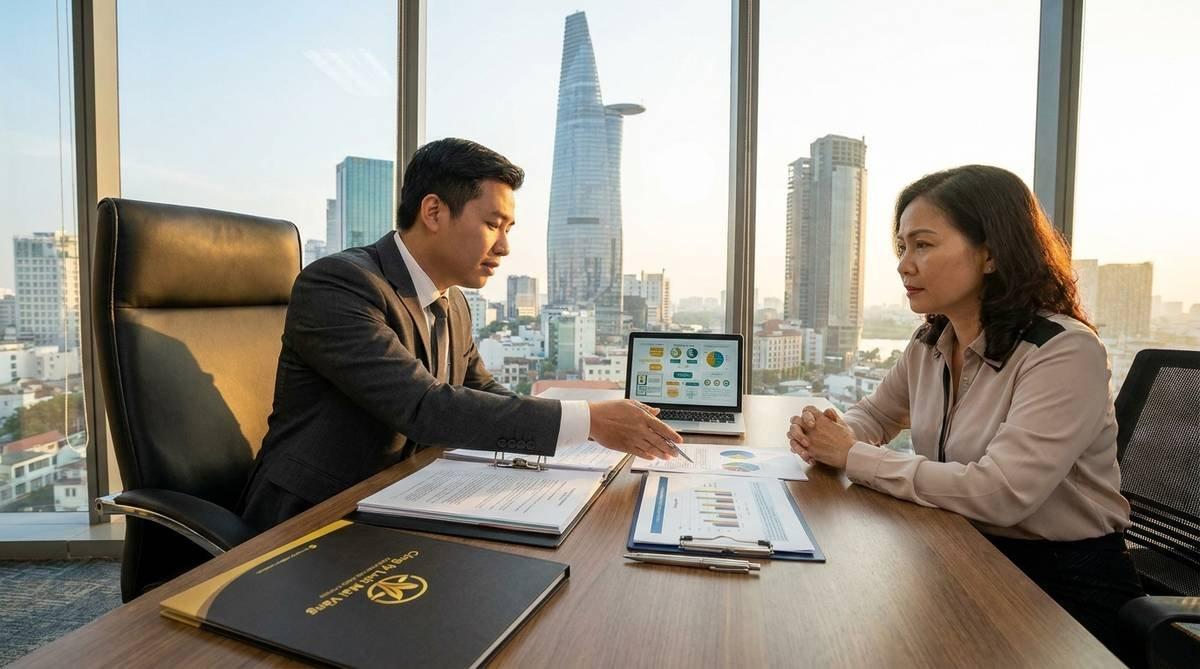 Luật sư tư vấn chia tài sản ly hôn tại văn phòng Công ty Luật Mai Vàng