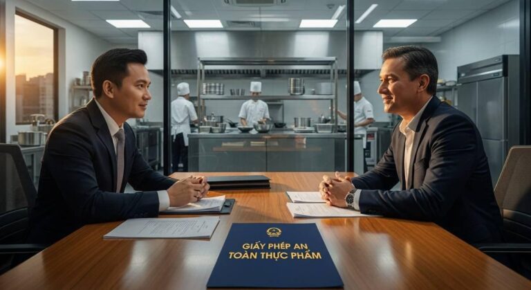 Chuyên gia Công ty Luật Mai Vàng tư vấn thủ tục xin giấy phép suất ăn công nghiệp cho doanh nghiệp.