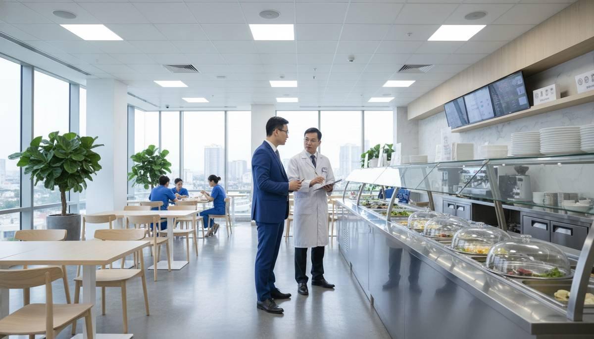 Pháp lý An toàn Thực phẩm 2026: Hướng dẫn từ A-Z của Công ty Luật Mai Vàng cho Cơ sở Y tế và Doanh nghiệp FDI 2 Cơ sở y tế tuân thủ nghiêm ngặt các quy định pháp lý an toàn thực phẩm sau khi được tư vấn.