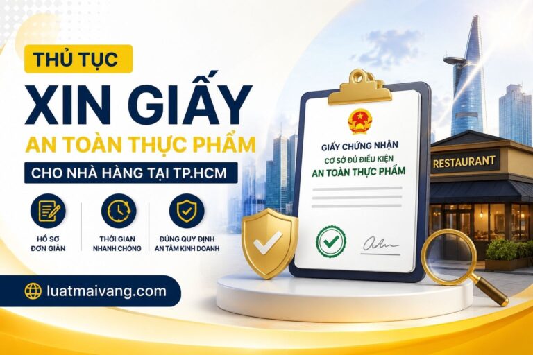 thủ tục xin giấy an toàn thực phẩm cho nhà hàng