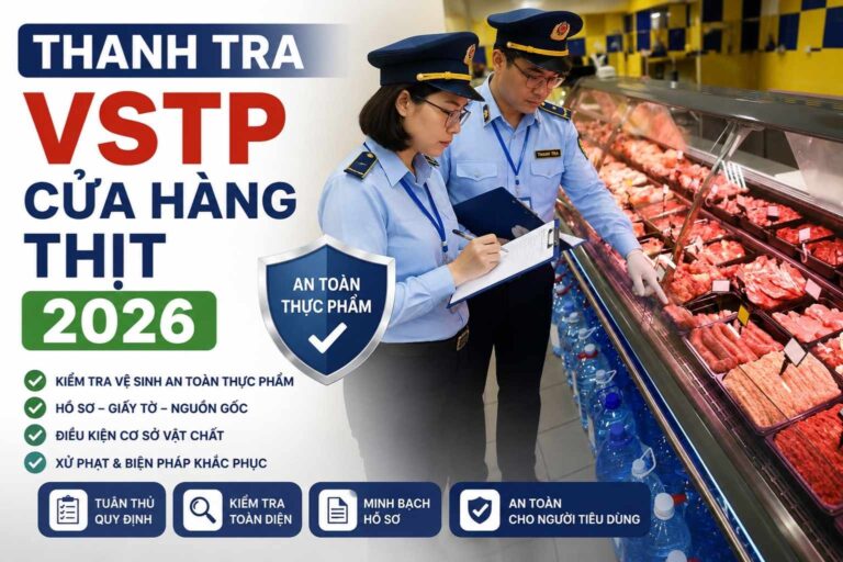 Thanh Tra VSTP Cửa Hàng Thịt