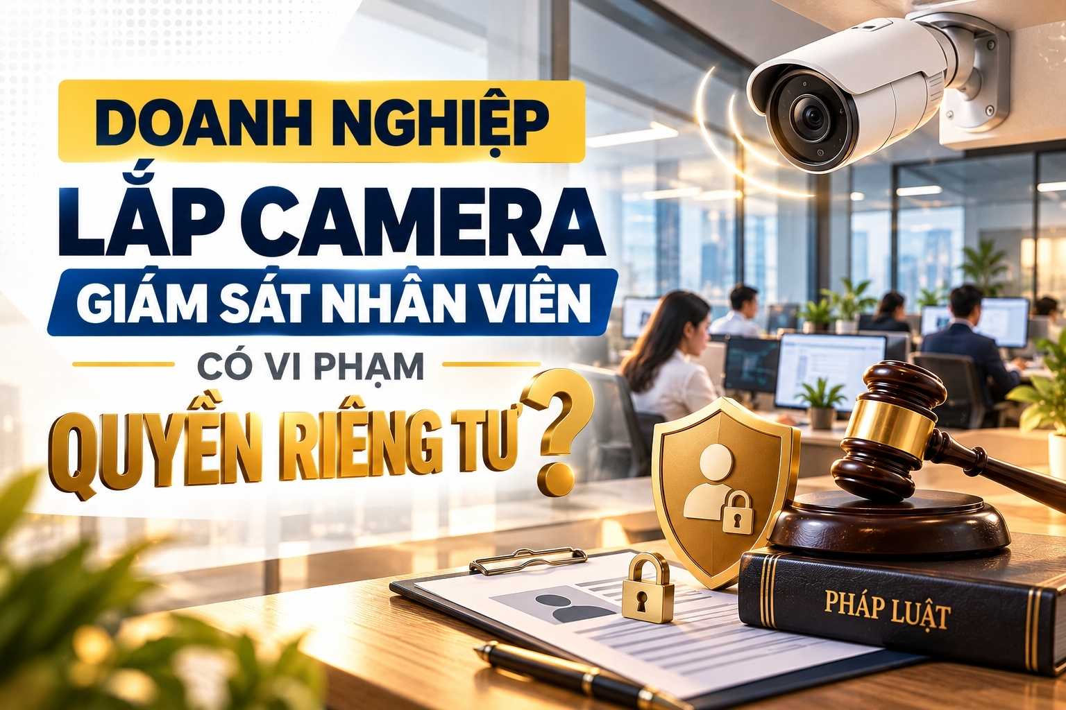 Doanh nghiệp lắp camera giám sát nhân viên