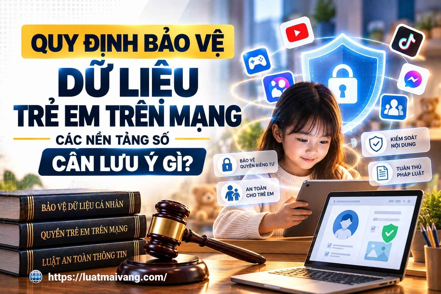 Quy định bảo vệ dữ liệu trẻ em trên mạng